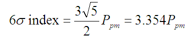 6 -sigma Index To ppm